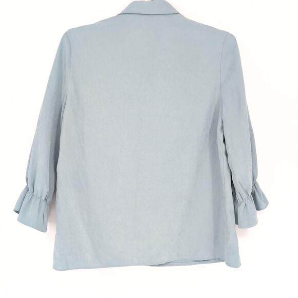 Anthropologie SAMPLE PIECE Eva Franco Pale Blue Women's Blouse Top - Size 6 NWOT - Picture 13 of 13